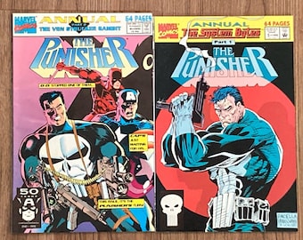 The Punisher Annual No. 4 & 5 Lot (1991/92) Von Strucker Gambit, System Bytes