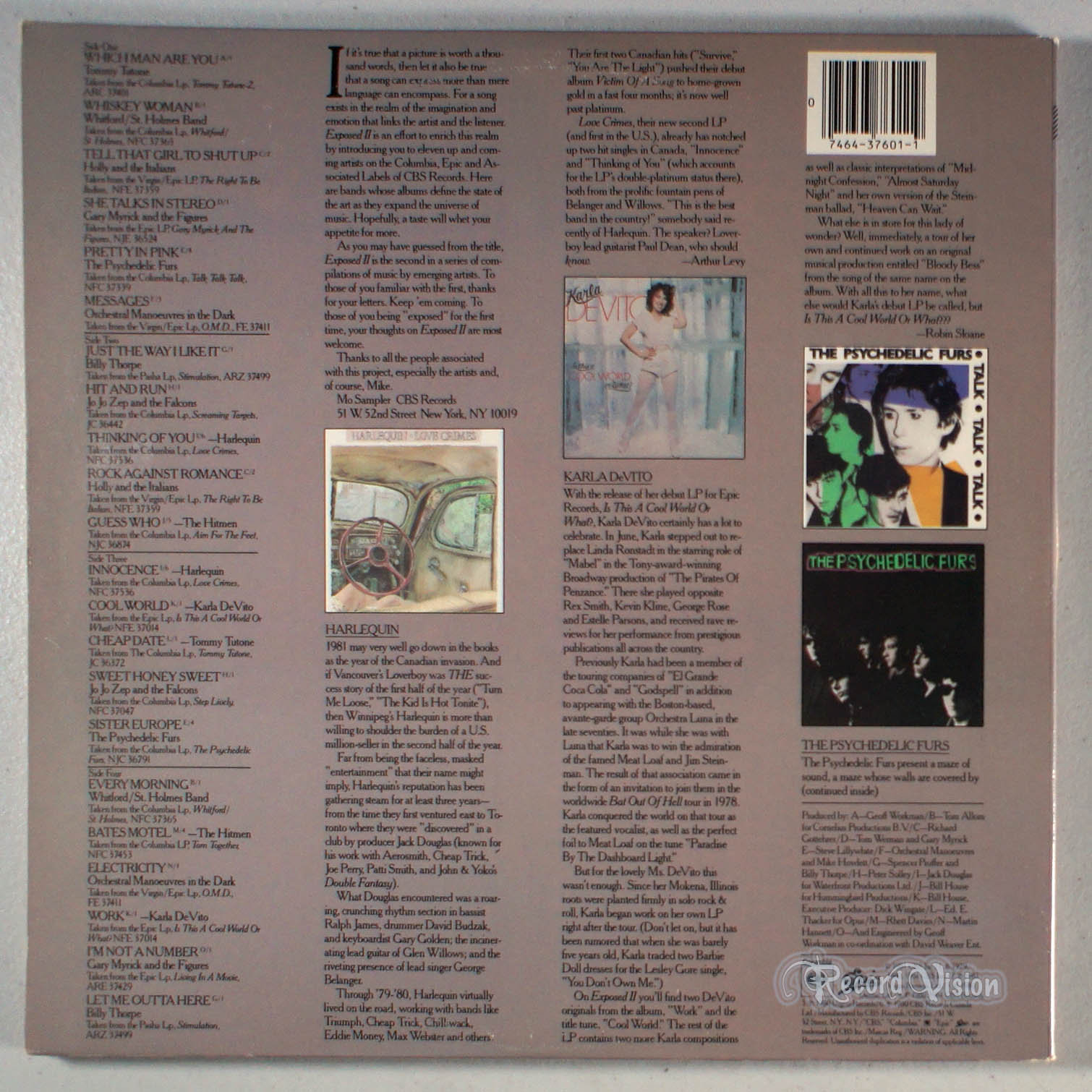 II 1981 2-LP Harlequin Psychedelic - Etsy