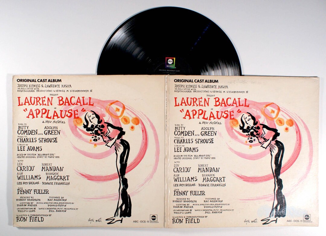 Lauren Bacall - Applause (1970) Vinyl LP - Musical Soundtrack, All