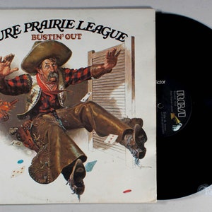 Pure Prairie League Bustin' Out 1972 LP vinyle Amie image 1