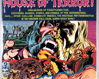 House of Terror! (1982) [SEALED] 2-LP Vinyl + BOOK - Halloween, Dracula, Wolfman