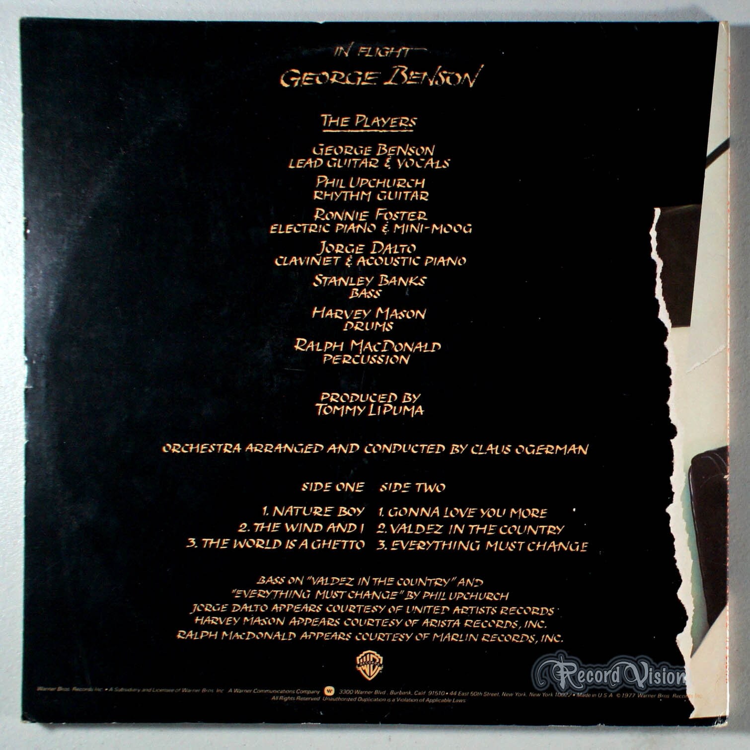 George Benson - In Flight (1977) Vinyl LP - Nature Boy
