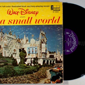 Disney - It&#39;s a Small World (1964) Vinyl LP + BOOK - Children, Soundtrack