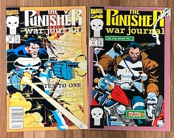 The Punisher: War Journal Set No. 42 & 51 (1987) Marvel Comic Book Lot