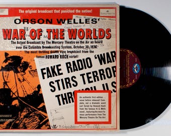 Orson Welles - War of the Worlds (1938 / 1968) Vinyl LP - Radio Drama Soundtrack