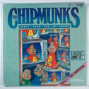 Chipmunks - Songs From Our TV Shows (1984) [SEALED] Vinyl LP Beat It, Soundtrack