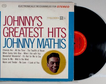 Johnny Mathis - Greatest Hits (1958) Vinyl LP - Play-graded - Best of, Johnny's