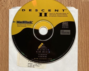 Vintage Descent II CD-ROM (Disc only) • Mac Attack • 1996 Apple Macintosh Game