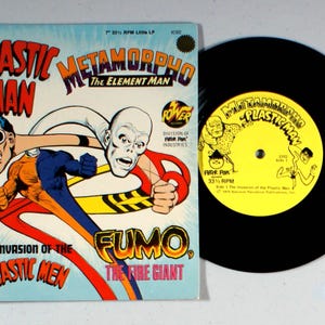 Power Records - Plastic Man (7") (1975) Vinyl - Metamorpho, Fumo