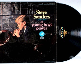 Steve Sanders - A Young Boy's Prayer (1966) Vinyl LP - SIGNED - Oak Ridge Boys