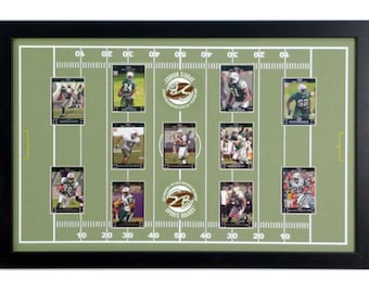 Football Display Board: Trading Card Sports Field Frame 17x27