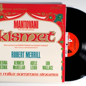 Mantovani - Kismet (1963) Vinilo LP - Banda sonora, Robert Merrill, Regina Resnik