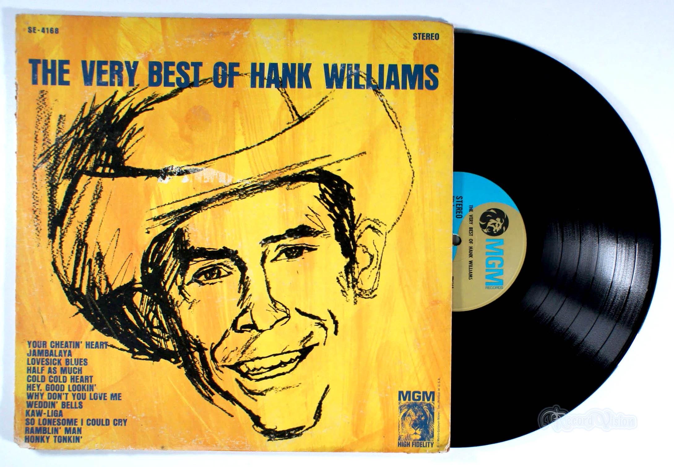 Hank Williams - The Very Best of (1963) Vinyl LP - Greatest Hits, Jambalaya