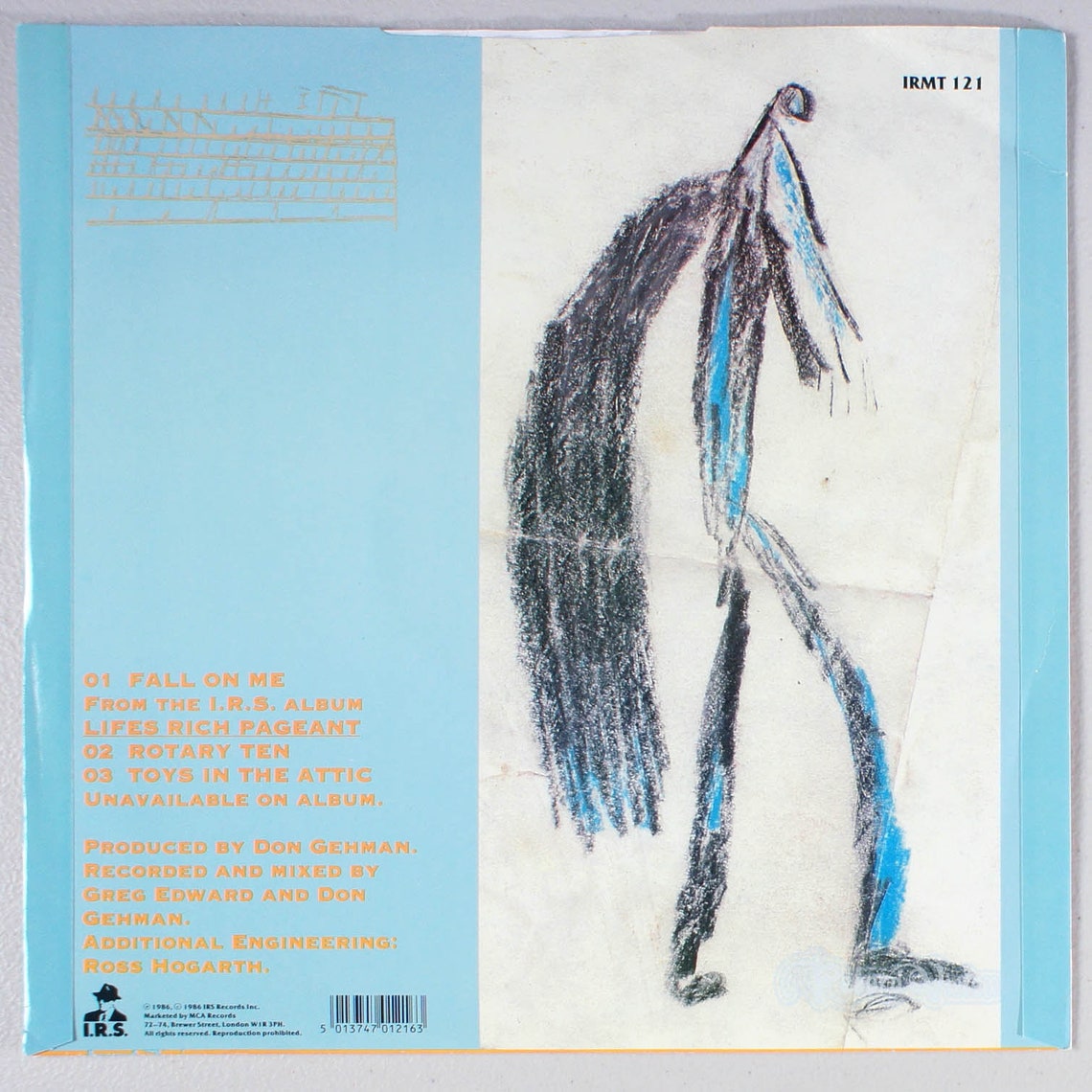 REM Fall on Me 1986 Vinyl 12 Single UK Import Etsy