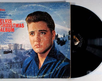 Elvis Presley - Sings Christmas Songs Album (1959) Vinyl LP - MONO - Blue