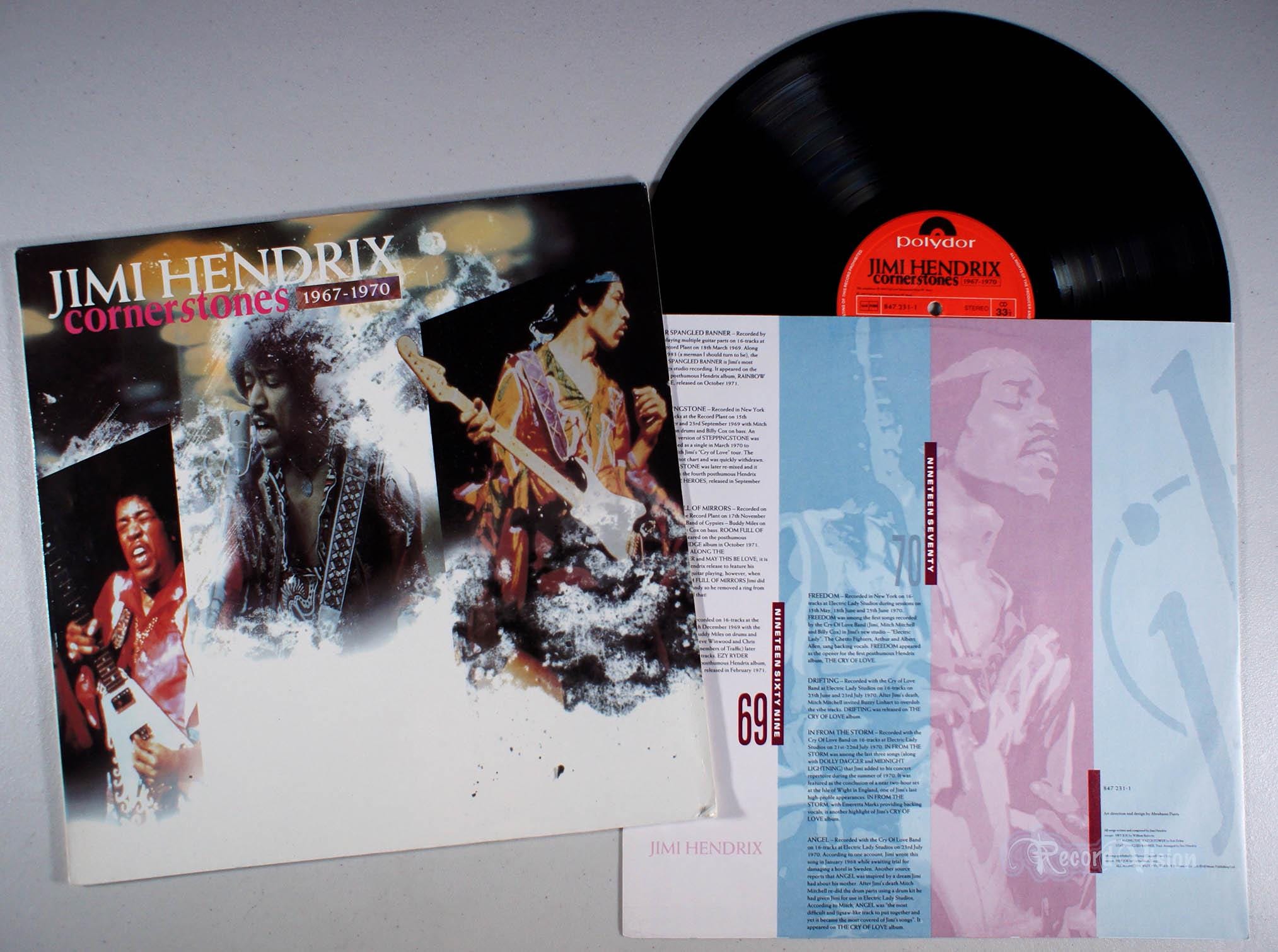 Jimi Hendrix - Cornerstones 1967-1970 (1990) Vinyl LP - IMPORT 