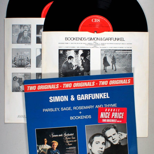 Simon and Garfunkel - Parsley, Sage, Rosemary & Thyme + Bookends 1990 2-LP Vinyl