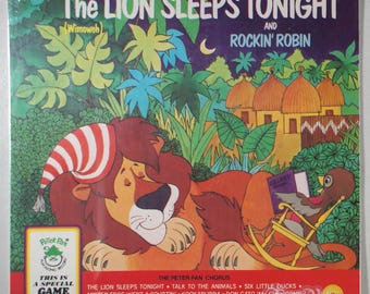 Peter Pan - The Lion Sleeps Tonight (1972) [SEALED] Vinyl LP + Game - Children