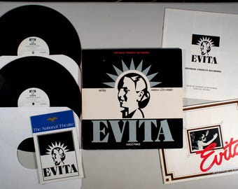 Evita (1979) Vinyl LP + BONUS Books - Broadway Soundtrack, Andrew Lloyd Webber