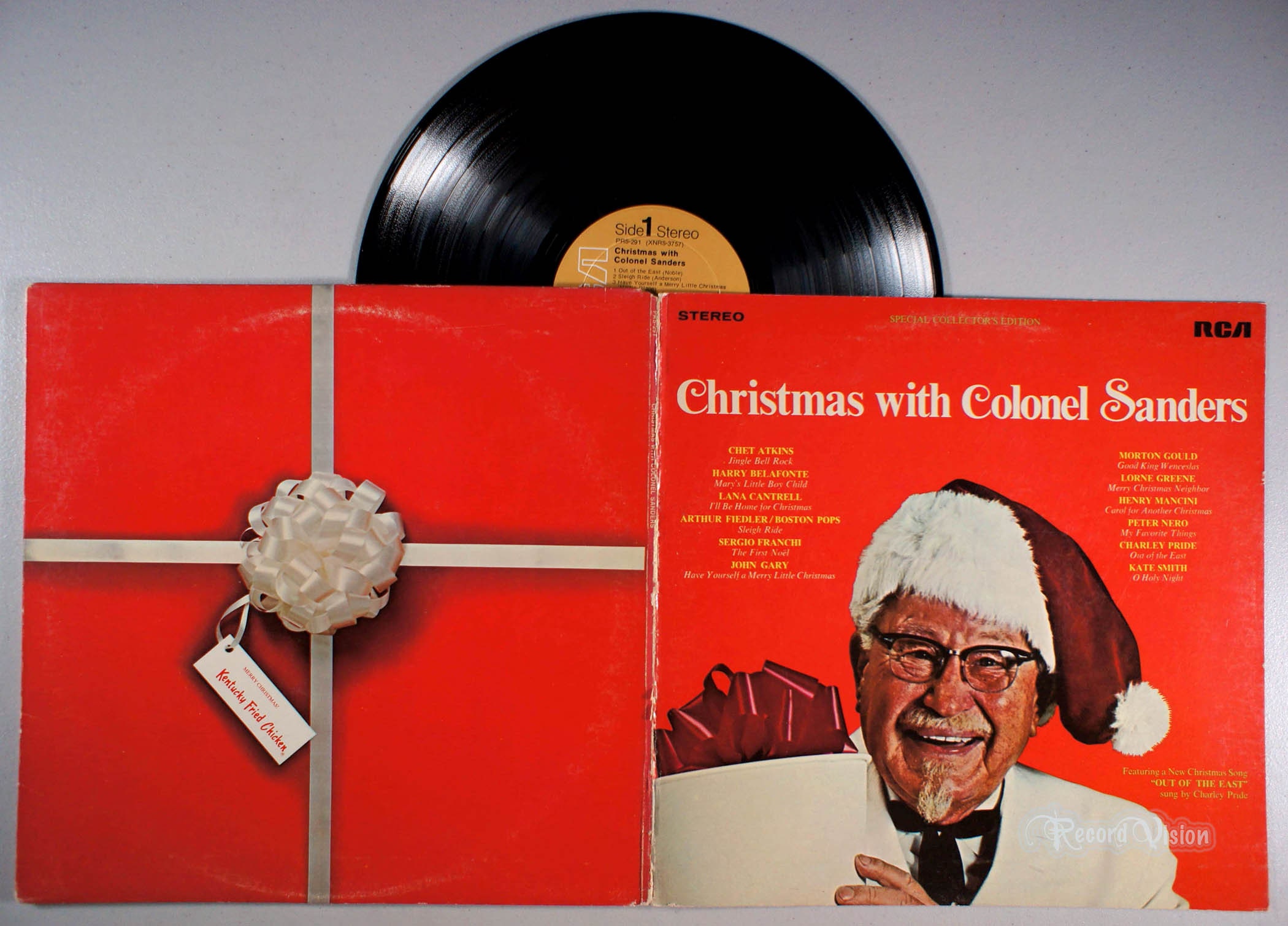 Christmas Caroling Colonel Sanders 2022 Colonel Sanders Christmas With 1969 Vinyl Lp Kfc Holiday | Etsy Ireland