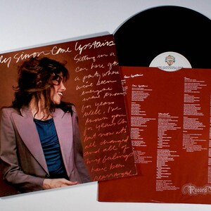 Carly Simon - Come Upstairs (1980) Vinyl LP -  Jesse
