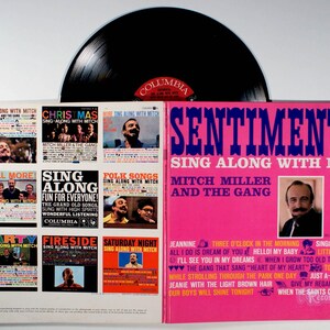 Mitch Miller - Sentimental (1960) Vinyl LP + Lyric Sheets - Sing Along