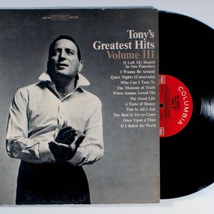 Tony Bennett - Greatest Hits Volume III (1965) Vinyl LP - Best of, 3, Three