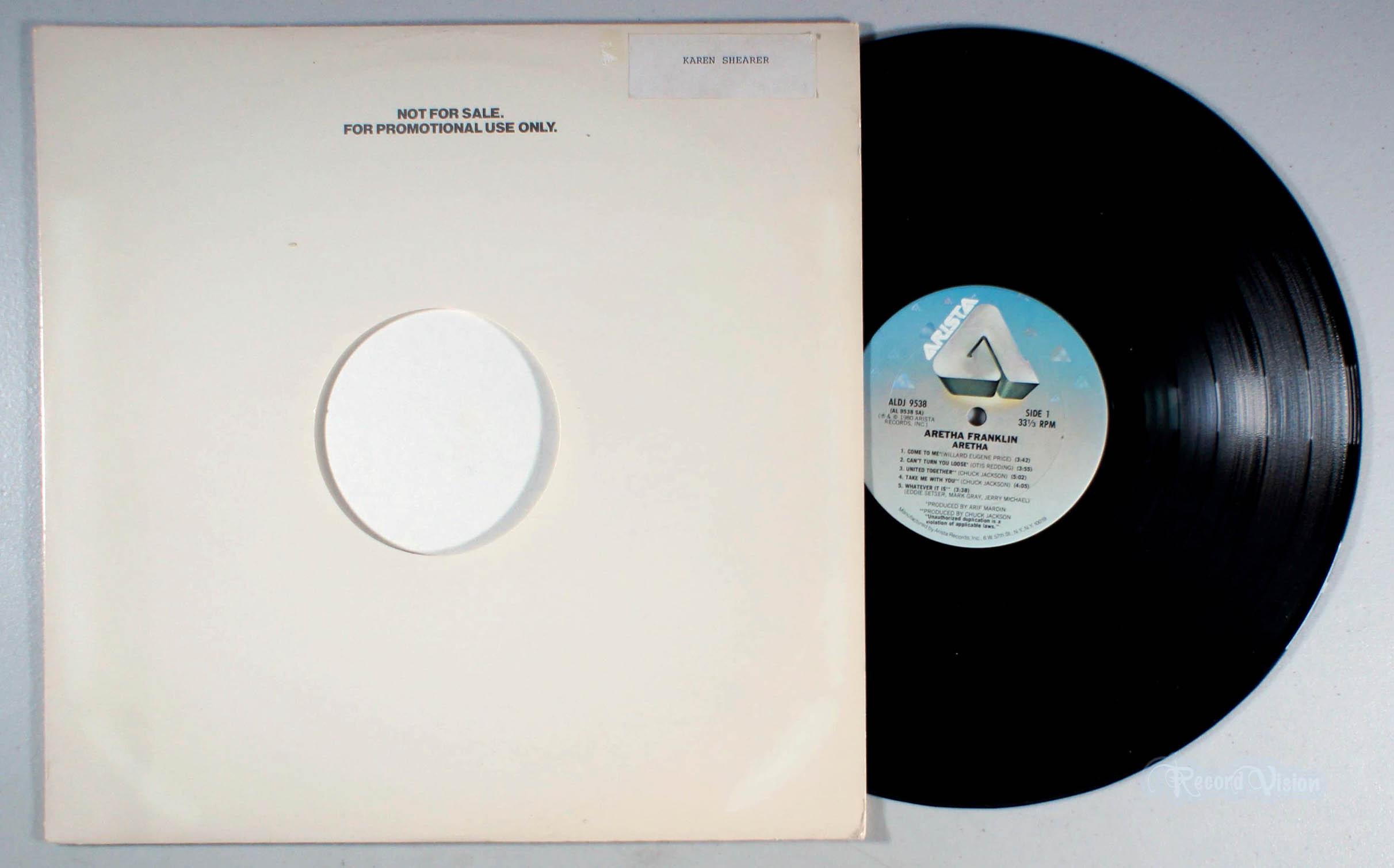 Aretha Franklin - Aretha AL-9538 (1980) Vinyl LP - PROMO - Self-titled s/t