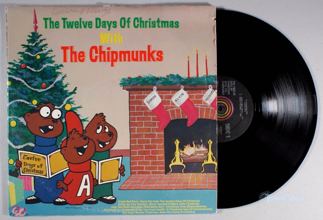 Chipmunks the Twelve Days of Christmas 1980 Vinyl LP 12 - Etsy