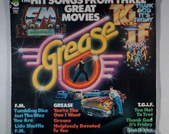Hit Songs from Three Great Movies (1978) [SEALED] Vinyl LP - Grease Soundtrack