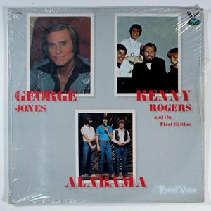 George Jones, Kenny Rogers, Alabama (1982) [SOUS CELLOPHANE] Vinyle LP - Best of, Gusto