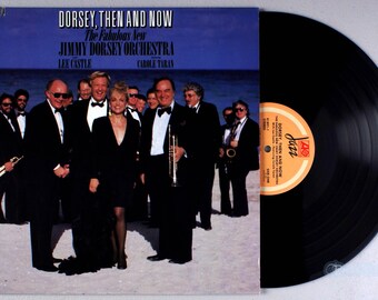 Jimmy Dorsey Orchestra - Then and Now (1987) Vinyl LP - Lee Castle, Carole Taran