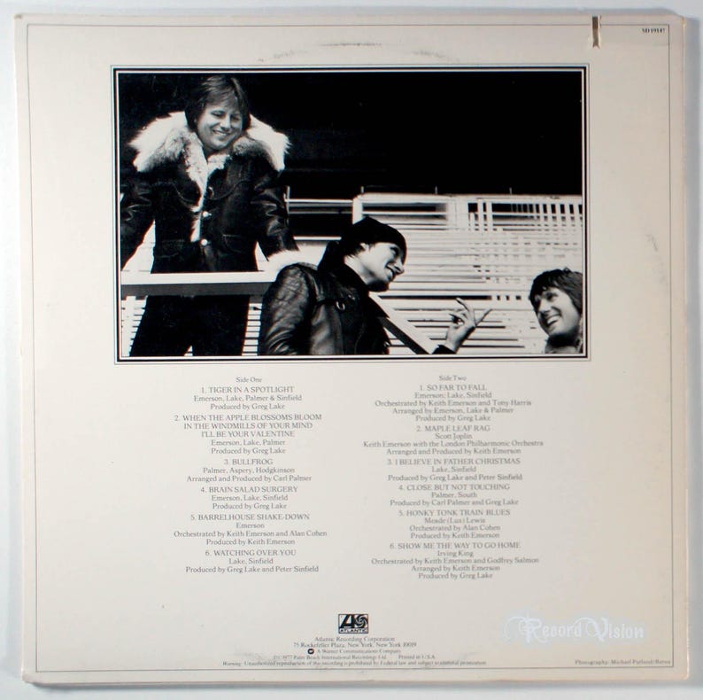 Emerson, Lake y Palmer - Obras, Volumen 2 (1977) LP de vinilo - Keith y Vol. Dos imagen 2