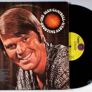 Glen Campbell Goodtime Album 1970 Vinyl LP It's Only Make Believe image 1