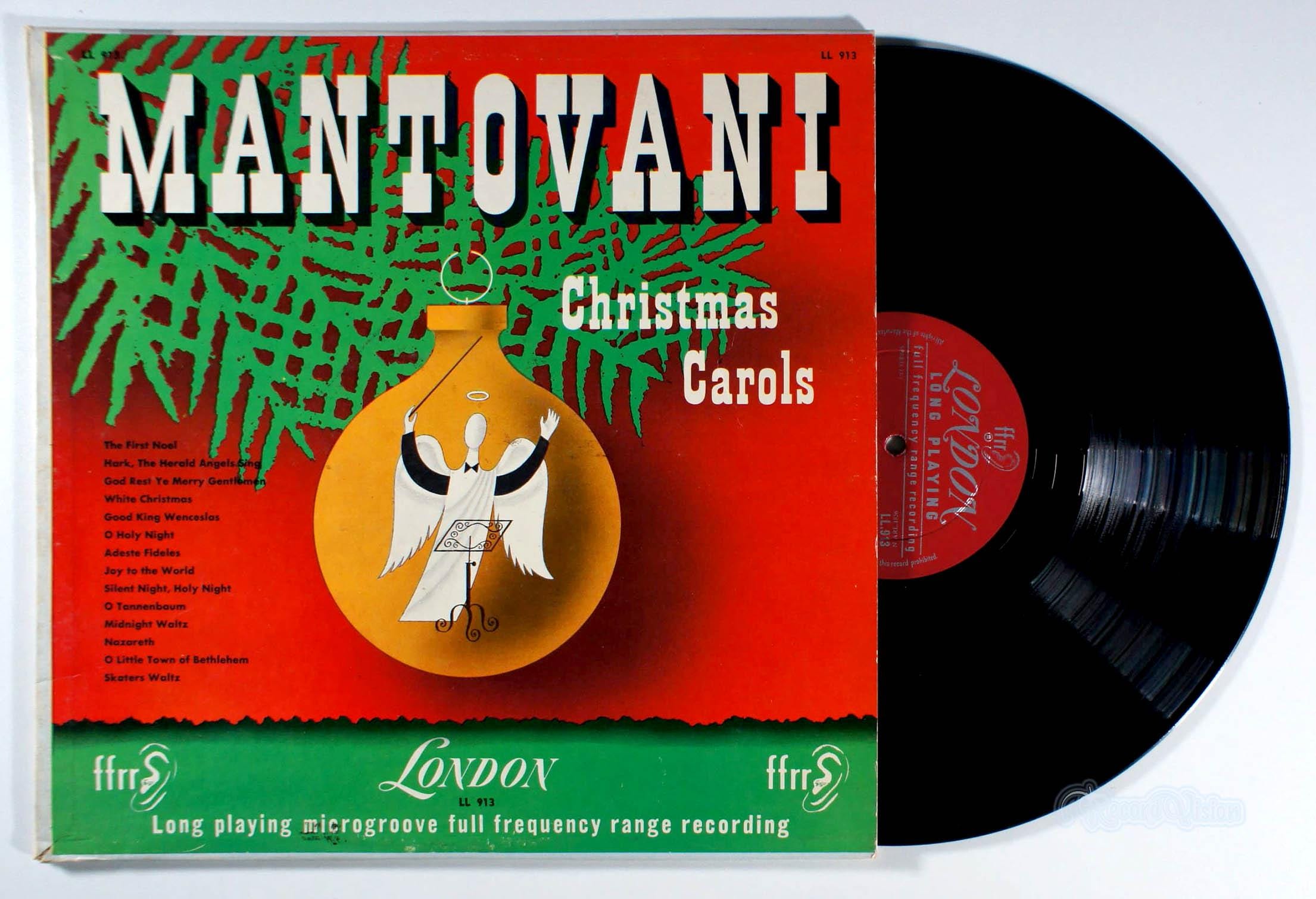 マントヴァーニ - クリスマス・キャロル (1953) ビニールLP - ホリデー 