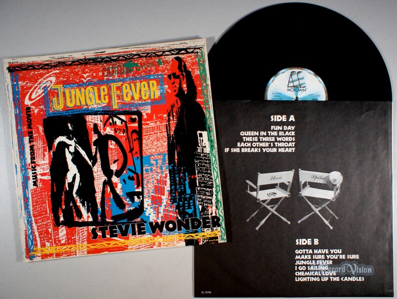 Stevie Wonder Jungle Fever 1991 Vinyl LP IMPORT Soundtrack image 1