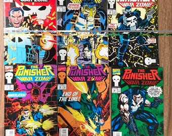 The Punisher War Zone Set of 6 (Marvel Comics 1992-93) No. 1,5,10,17,18,20 Lot