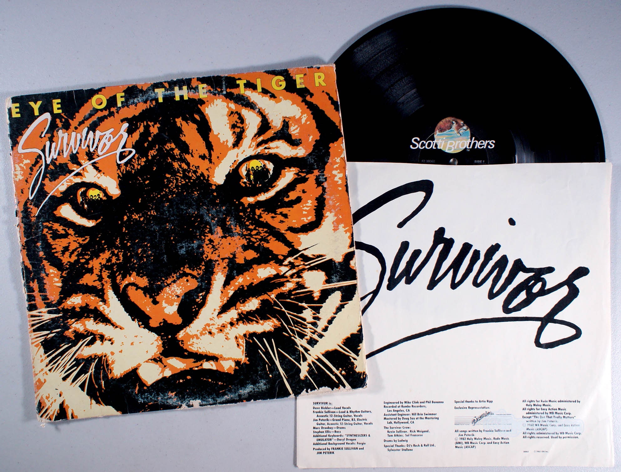 Survivor Eye of the Tiger 1982 Vinyl LP Rocky American 