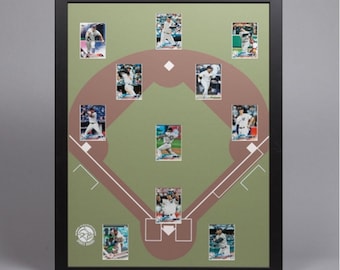 Baseball Display Board: Trading Card Sports Field Frame 22x28