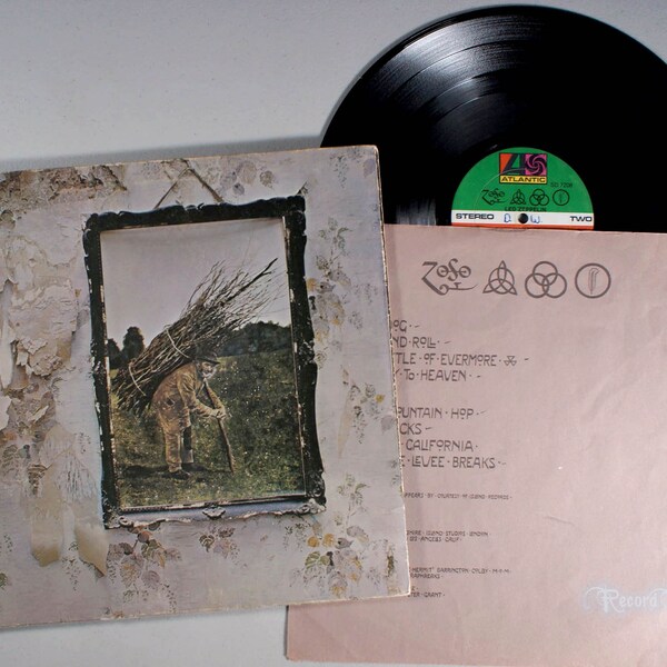 Led Zeppelin - IV, ZoSo, Fourth Four 4 Untitled (1971) Vinyl; Stairway to Heaven