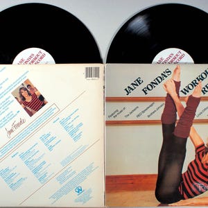Jane Fonda&#39;s Workout Record (1981) 2-LP Vinyl - Jacksons, REO Speedwagon