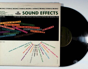 28 タイムドサウンドエフェクト (1970) ビニール LP - リアル、特殊効果