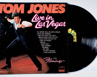Tom Jones - Live in Las Vegas (1969) Vinyl LP - I'll Never Fall in Love Again