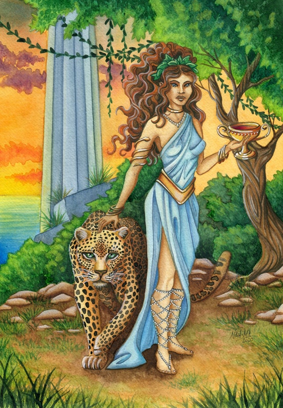 Hechicera Circe Diosa Circe Divinidad de la Naturaleza | Etsy México