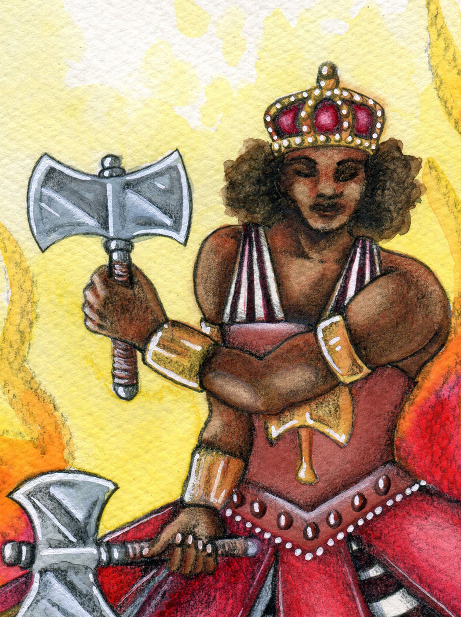 Xangò Chango Shango Orixas Orishas Illustration - Etsy