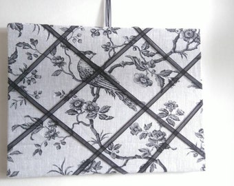 Handmade linen notice board