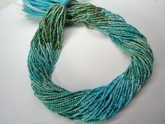 Green Multi Moonstone Coated Faceted Roundels Beads AAA Quality Size 3 To 3.20 mm Length Is 13/'/' Inch 1 String.