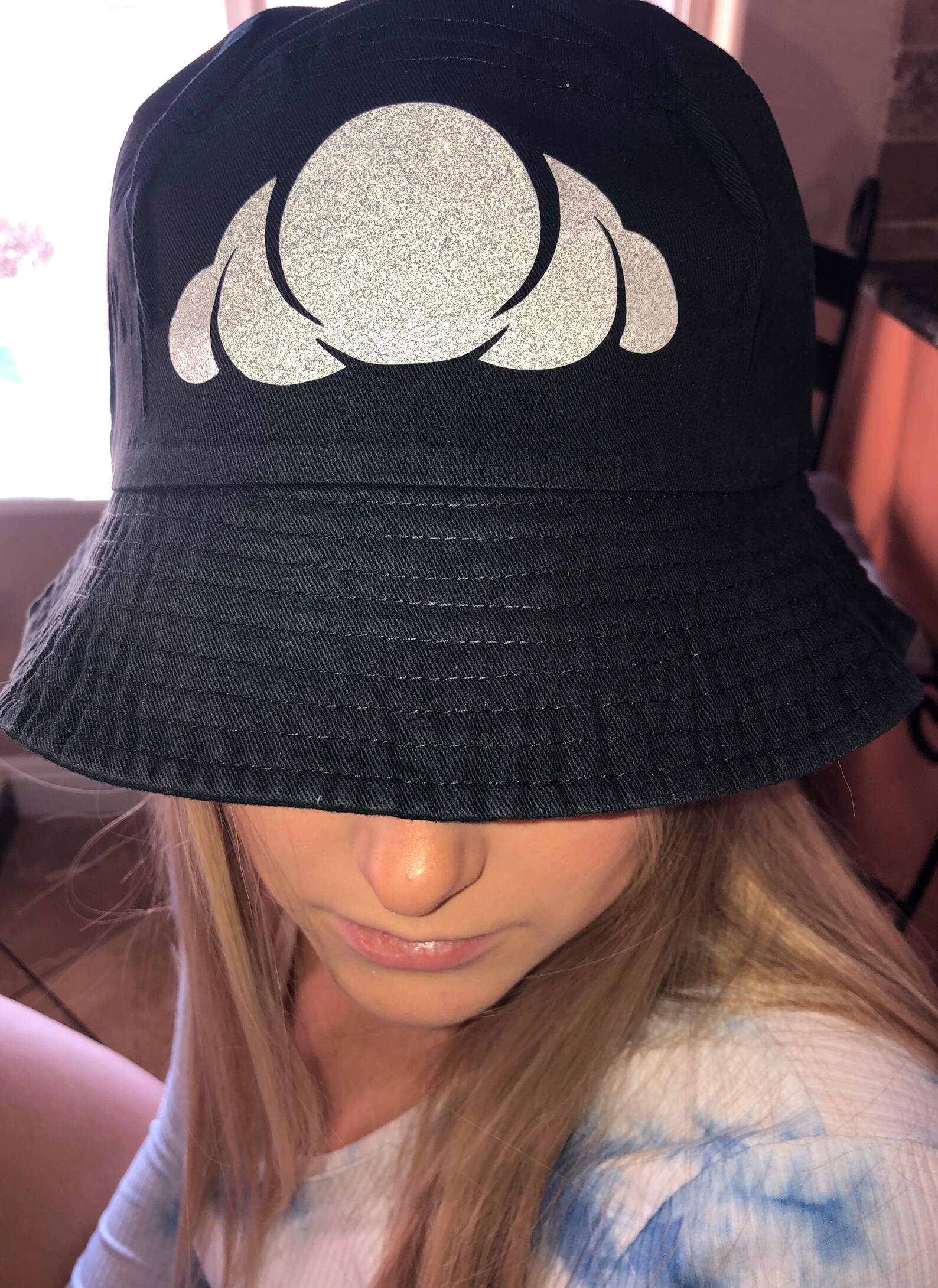 EDM Rave Custom Cotton Bucket Hat in Red Black Grey White Etsy