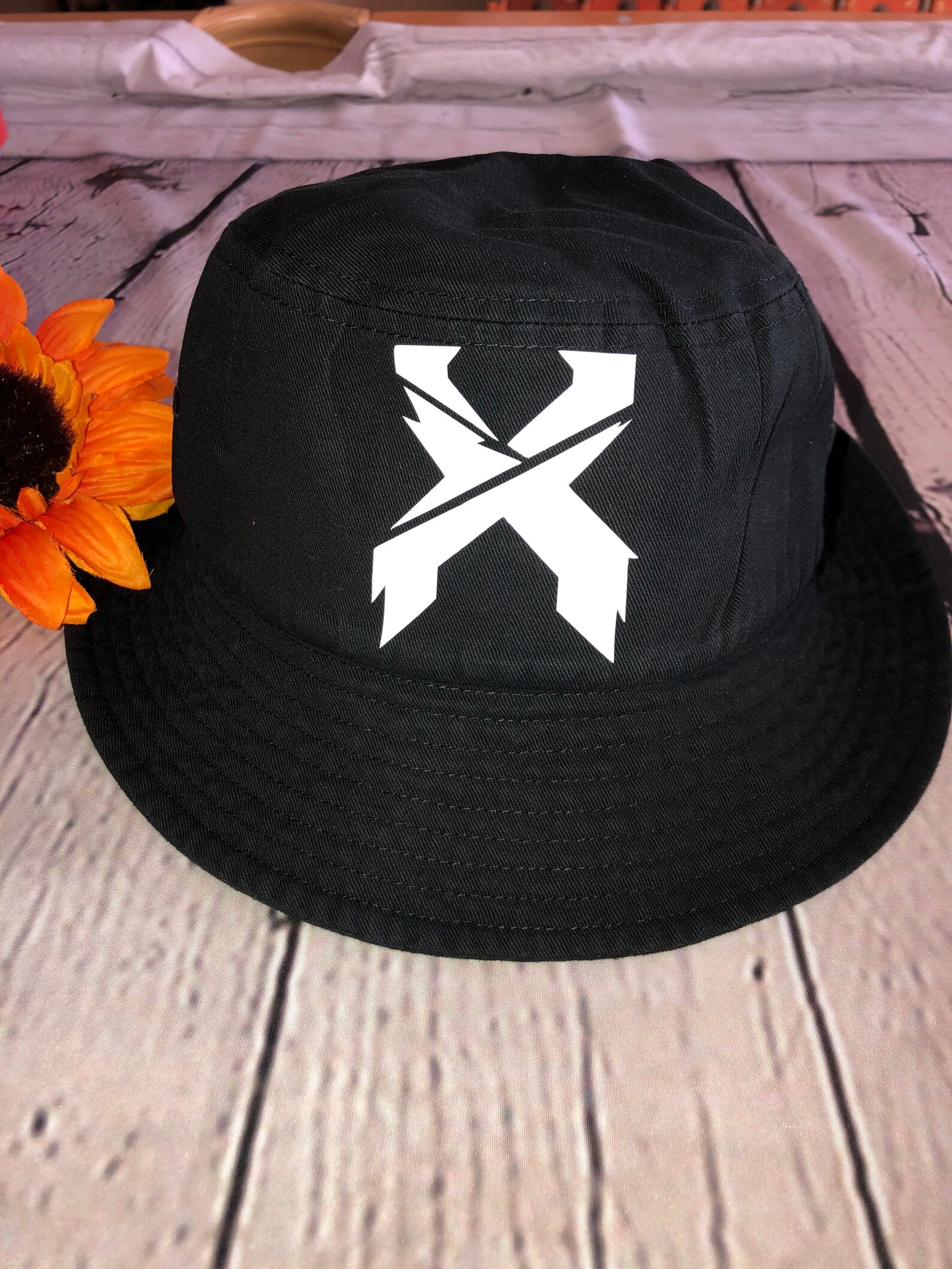 EDM Rave Custom Cotton Bucket Hat in Red Black Grey White Etsy