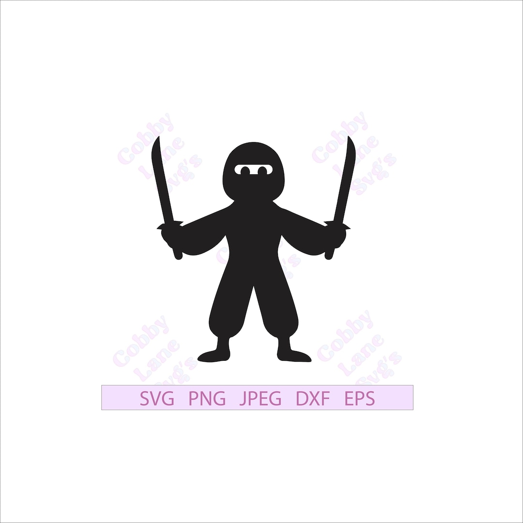 Ninja, Ninja Svg, Ninja Clipart, Ninja Graphic, Svg, Png, Jpeg, Dxf